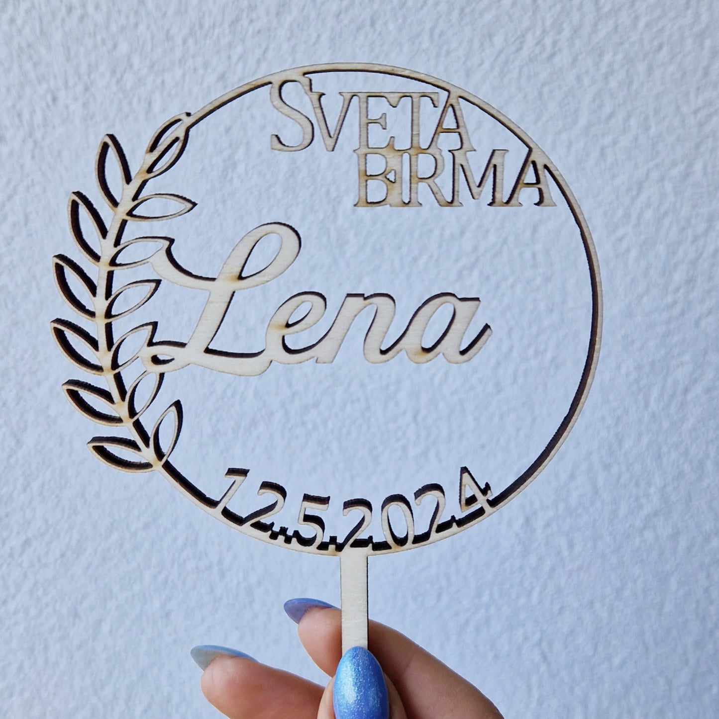 Topper za torto "Sveta birma"