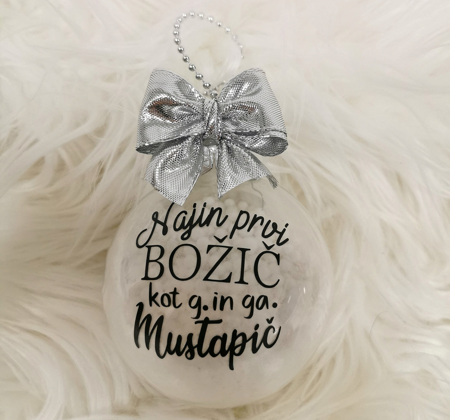 Božična kroglica Poročena