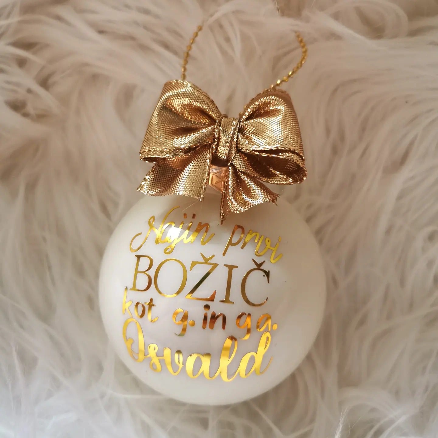 Božična kroglica Poročena