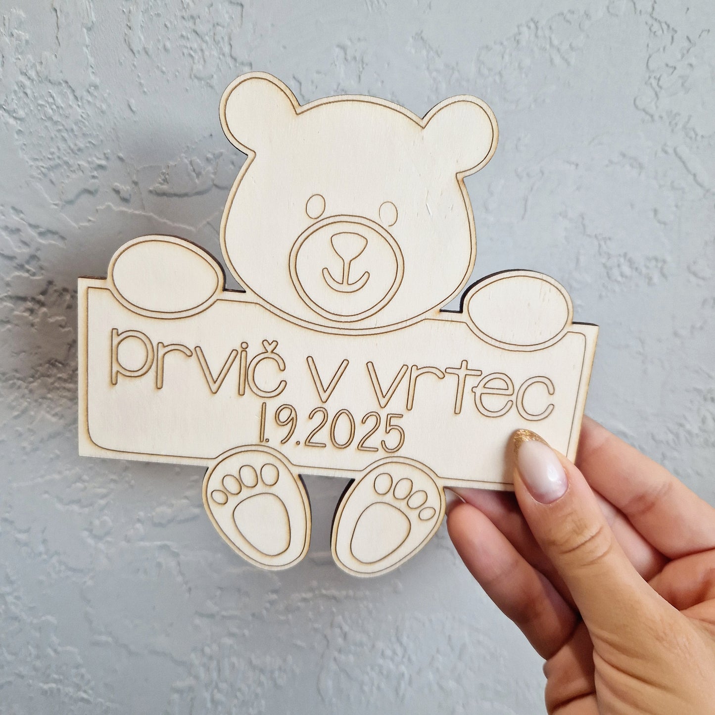 Tablica Prvič v vrtec