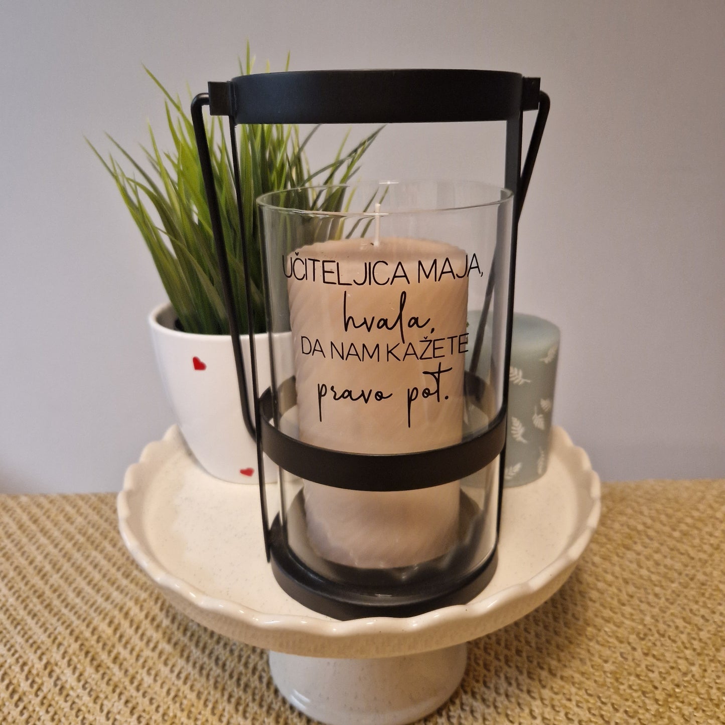 Svečnik/lanterna s posvetilom